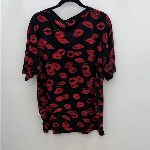 Balmain Black and Red Lip Print Shirt - Picture 2 of 7